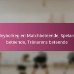 Volleybollregler: Matchbeteende, Spelarens beteende, Tränarens beteende
