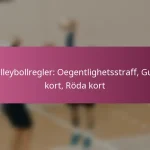 Volleybollregler: Oegentlighetsstraff, Gula kort, Röda kort